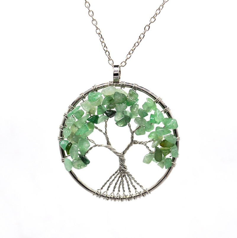 Kabala Life Tree necklace natural stone