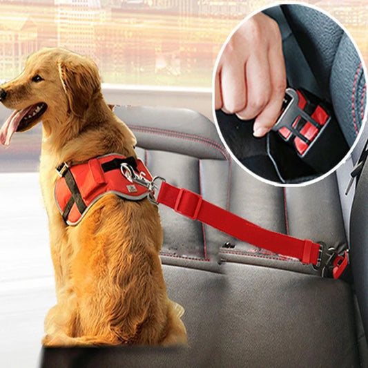 Sicherheitsgurt für Hunde und Katzen – Fahrzeuggeschirr für Haustiere mit Leinenclip – Traktionshalsbänder für Haustiere – Hundezubehör und -produkte