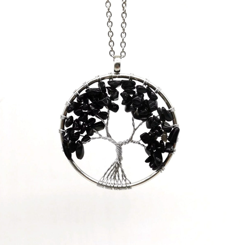 Kabala Life Tree necklace natural stone