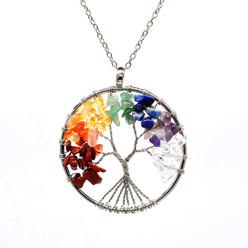 Kabala Life Tree necklace natural stone