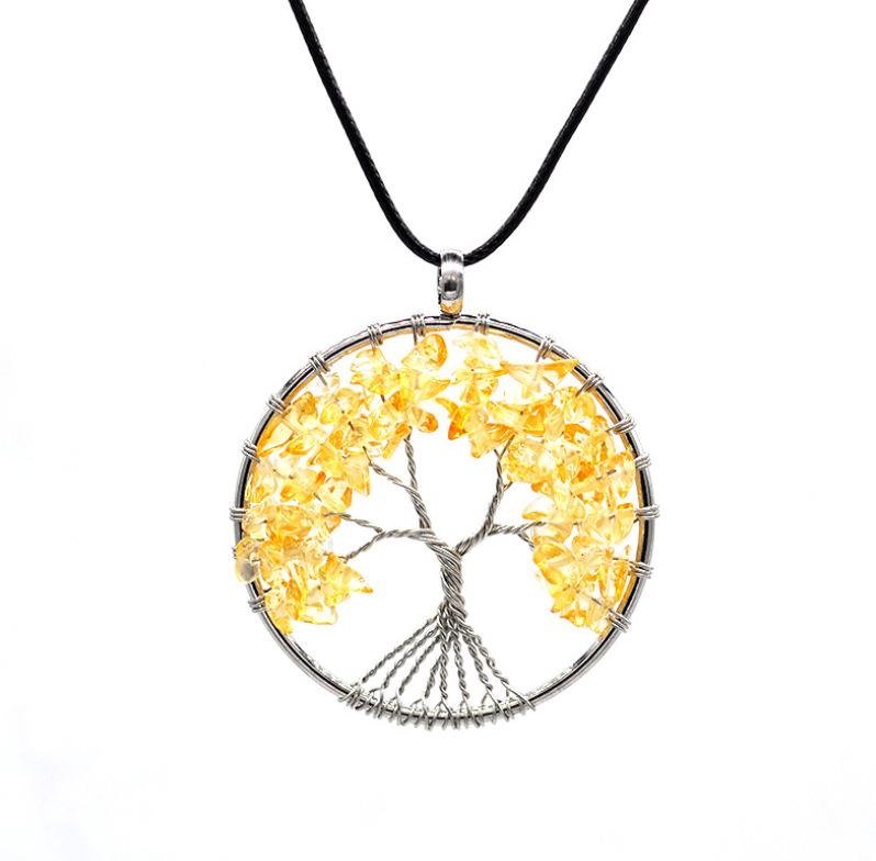 Kabala Life Tree necklace natural stone