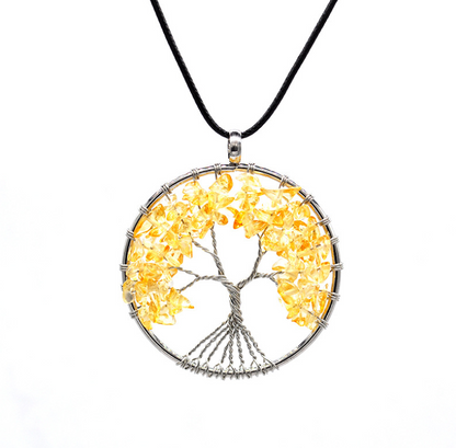 Kabala Life Tree necklace natural stone