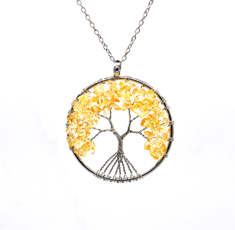 Kabala Life Tree necklace natural stone