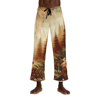 Astramor Coffee Forest Men's Pajama Pants (AOP)