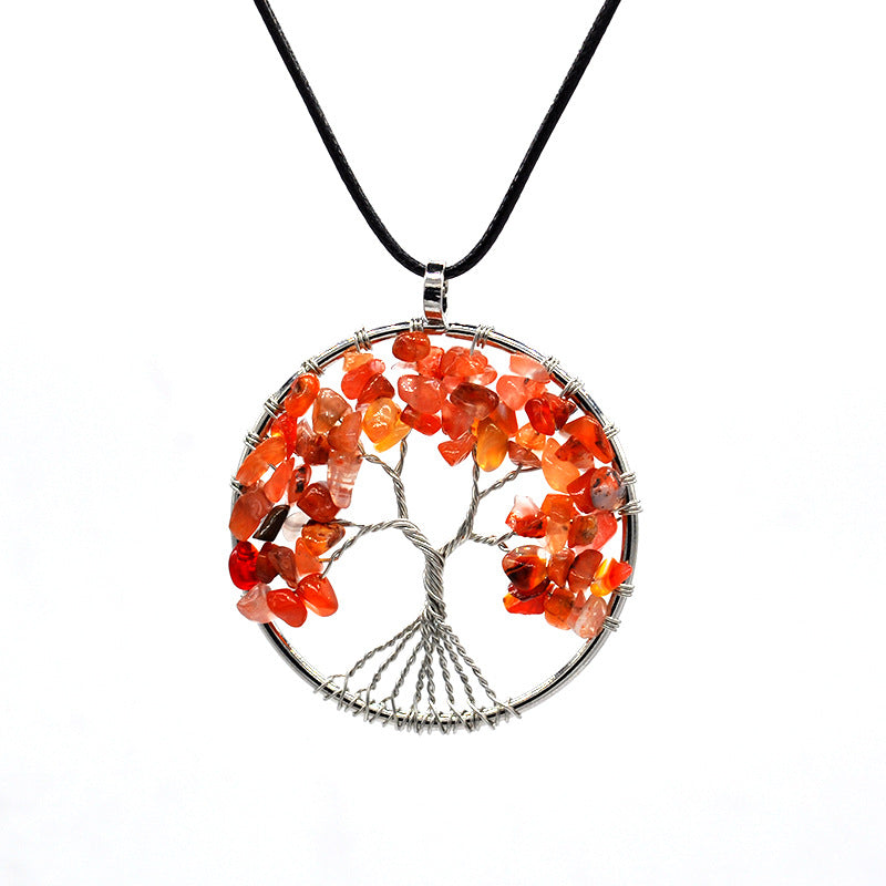 Kabala Life Tree necklace natural stone