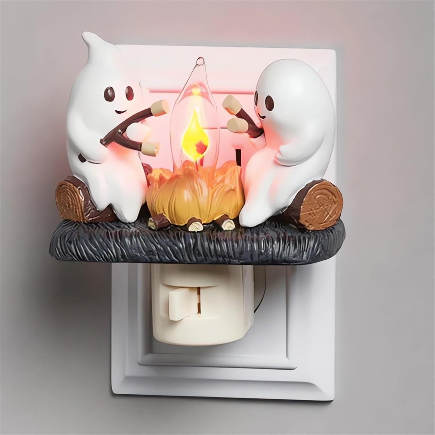 Cute Ghost Bonfire Night Light