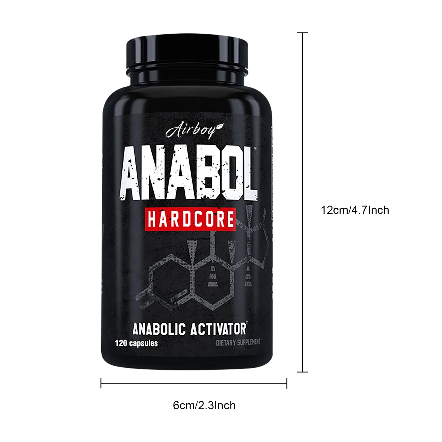 ANABOLIC Men's Health Support Supplements - Enhance Energy & Endurance | 120 Capsules