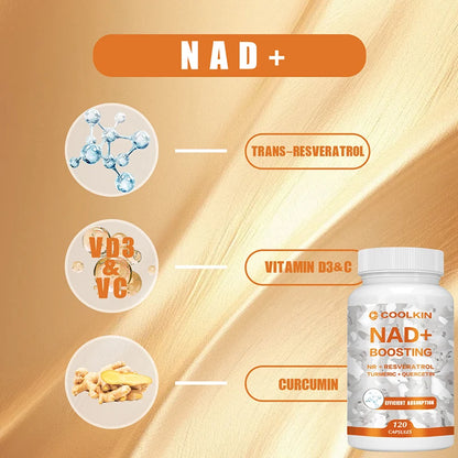 NAD + Boosting - Enhance Cell Vitality and Help Cell Repair, Anti-aging - 120 Capsules