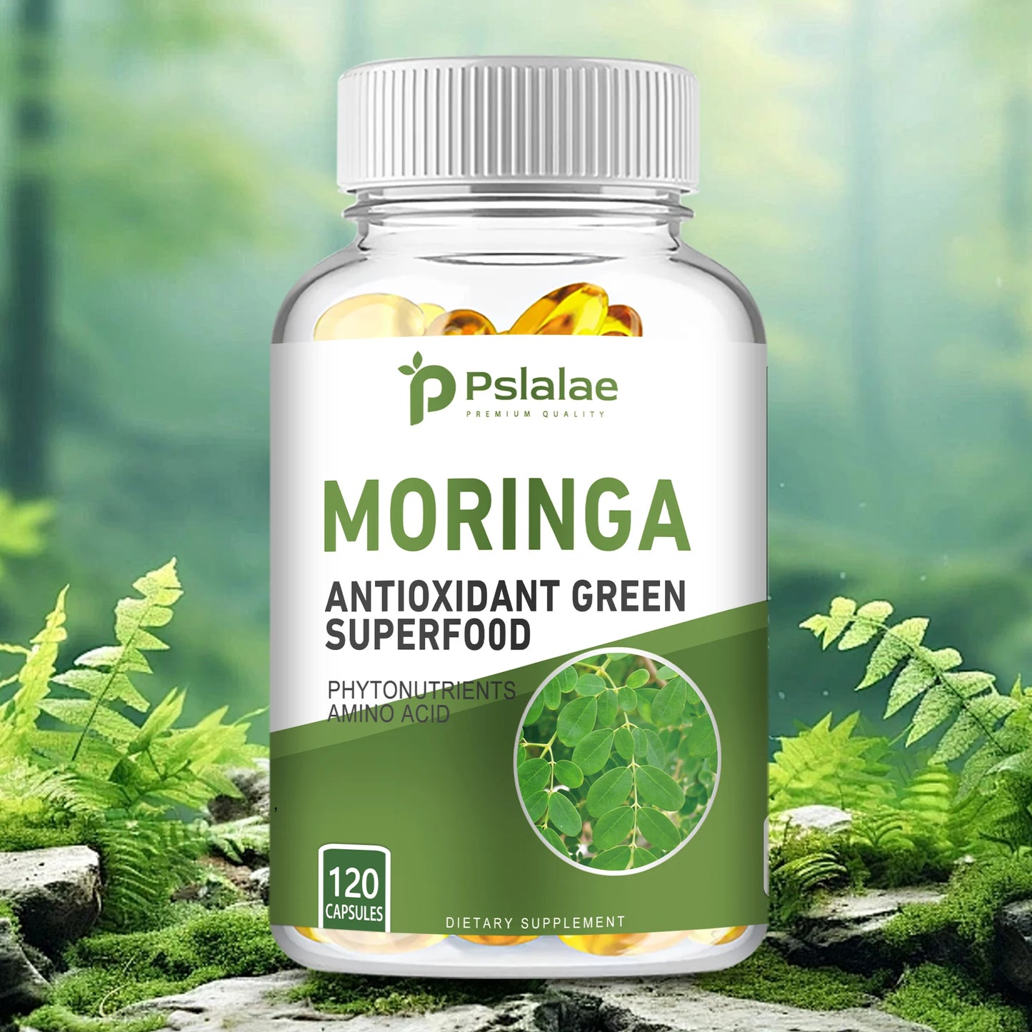 Moringa - Bone, Joint, Immune Health | Enhance Energy, Endurance, Concentration - 120 Capsules