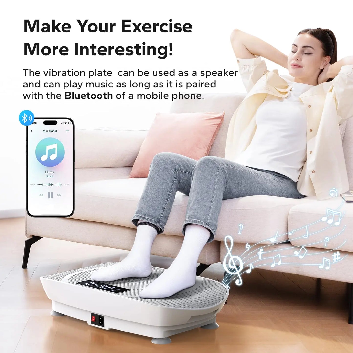 MERACH Vibration Plate Exercise Machine - Whole Body Workout, Weight Loss & Shaping