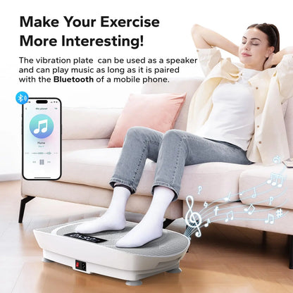 MERACH Vibration Plate Exercise Machine - Whole Body Workout, Weight Loss & Shaping