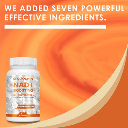 NAD + Boosting - Enhance Cell Vitality and Help Cell Repair, Anti-aging - 120 Capsules