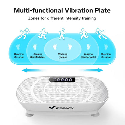 MERACH Vibration Plate Exercise Machine - Whole Body Workout, Weight Loss & Shaping