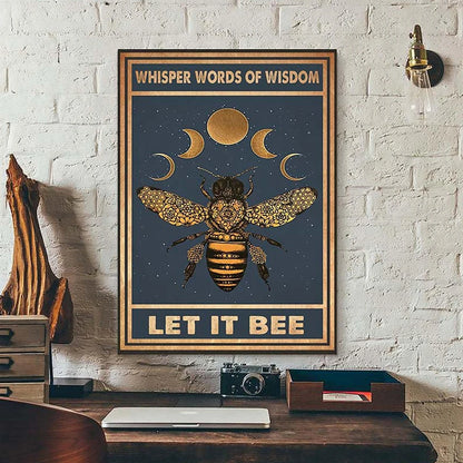 Mental Bee Kind Lose Your Mind Find Your Soul Poster and Print Yoga Wall Decoration