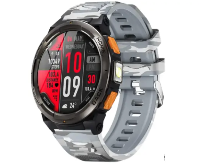 KE5 2024: 3ATM Waterproof Sports Watch with Compass & LED Flashlight