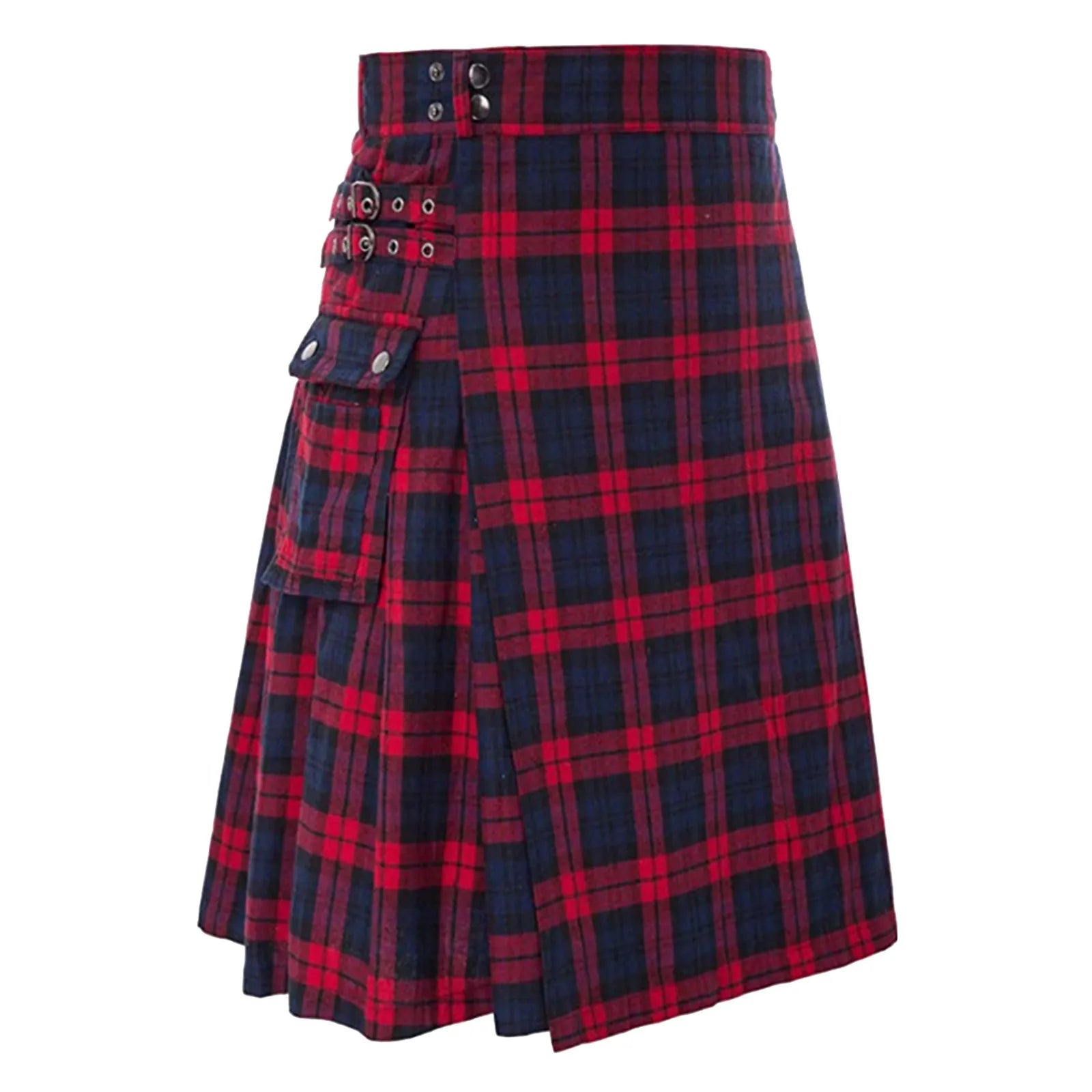 Mens Fashion Scottish Style Plaid Kilt - Casual Men's Wear