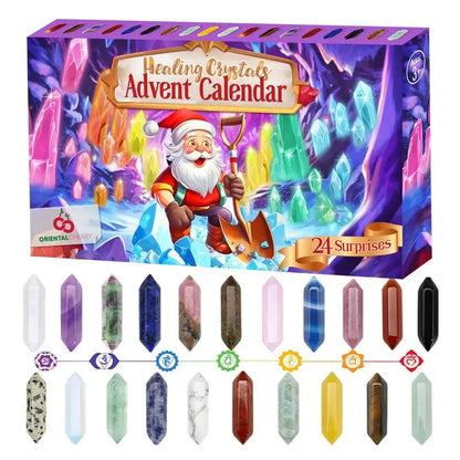 2024 Crystals Advent Calendar - 24-Day Christmas Countdown for Kids & Adults