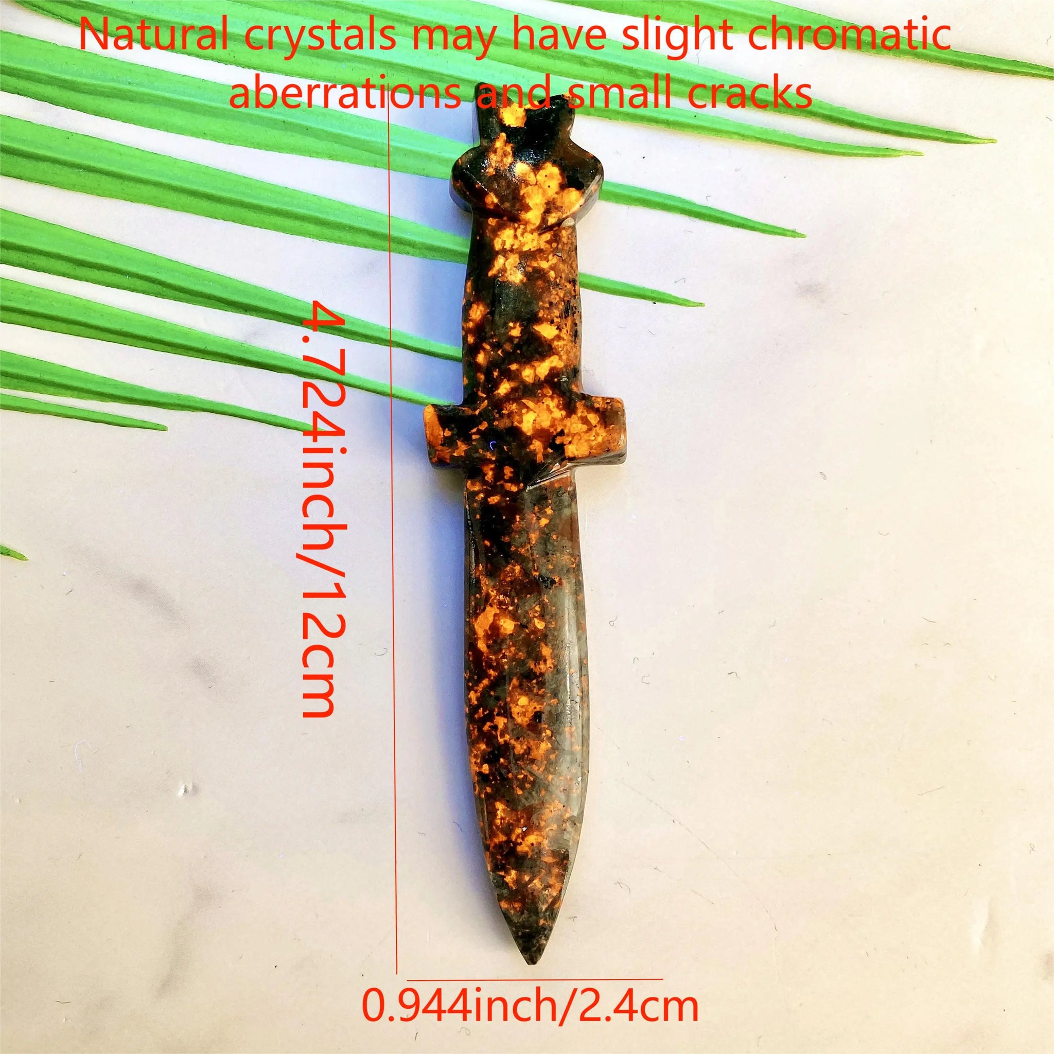 1PC High Quality Stone Knife Natural Crystal