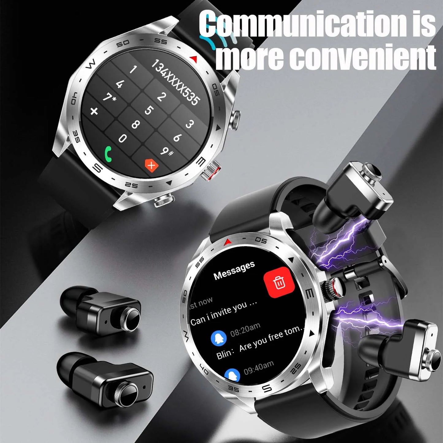 T95 2-In-1 Smart Watch & TWS in-ear earphones