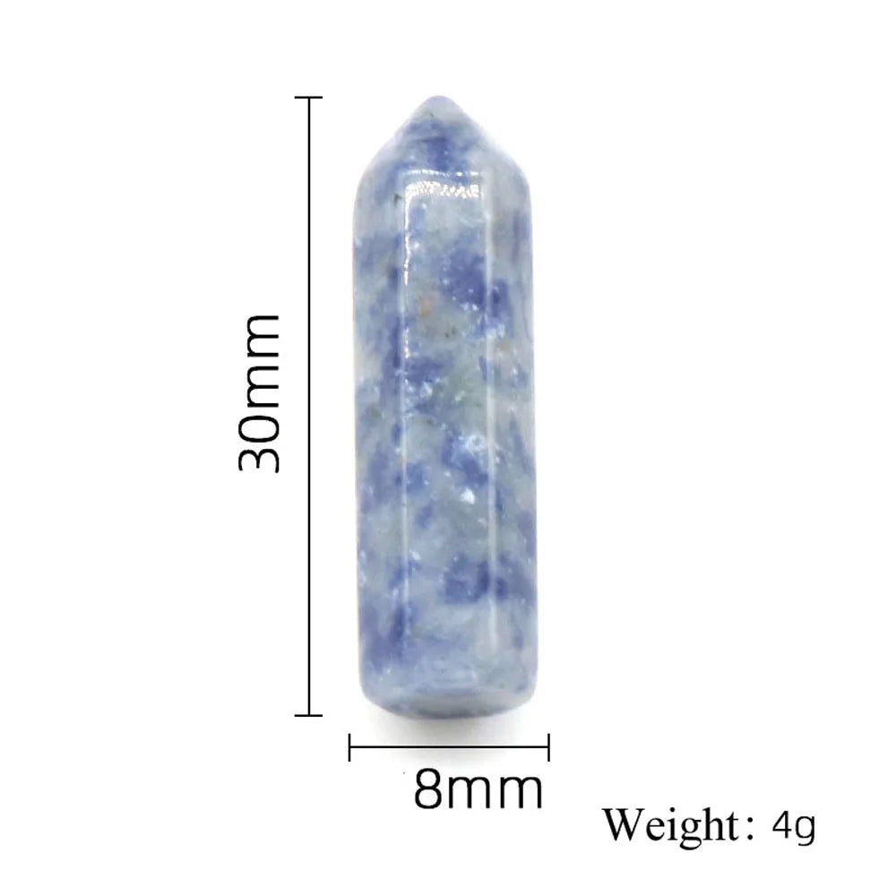 Natural Stone Healing Crystal Point Wand Mini Tower Energy Quartz Ore