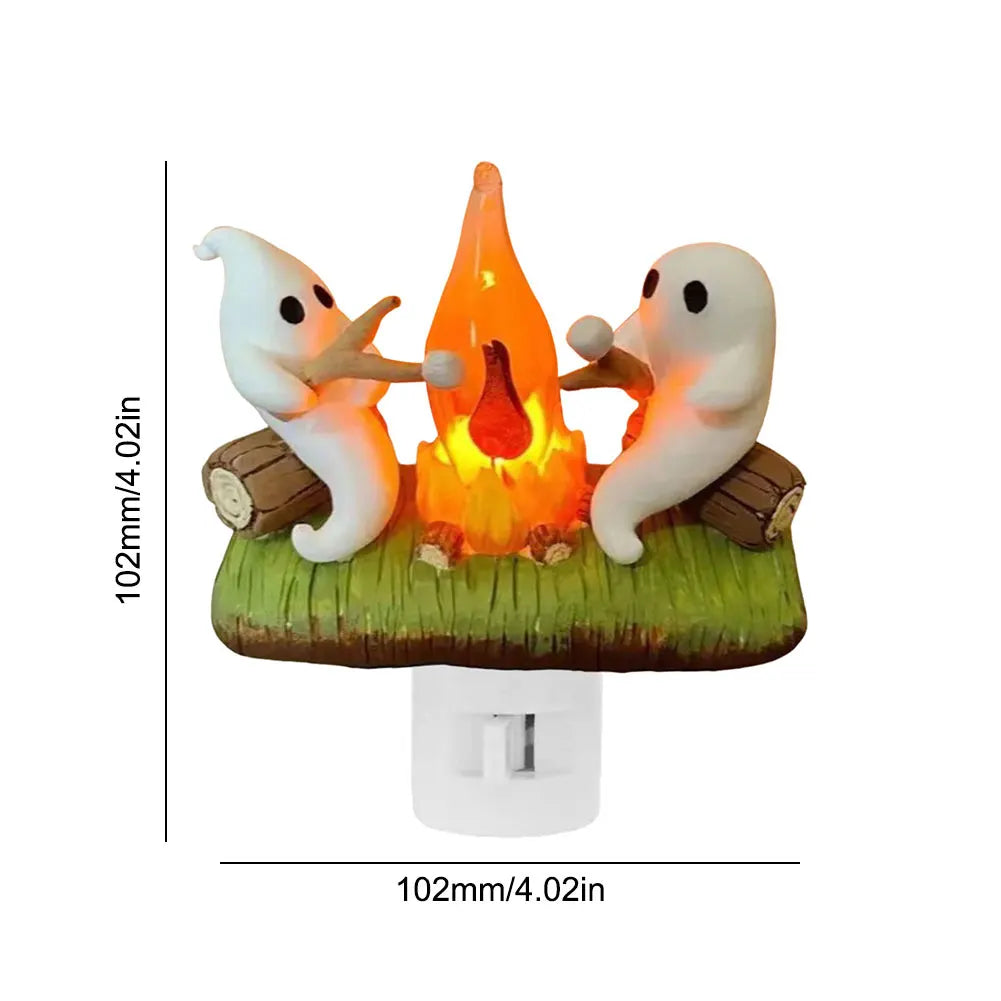 Cute Ghost Bonfire Night Light