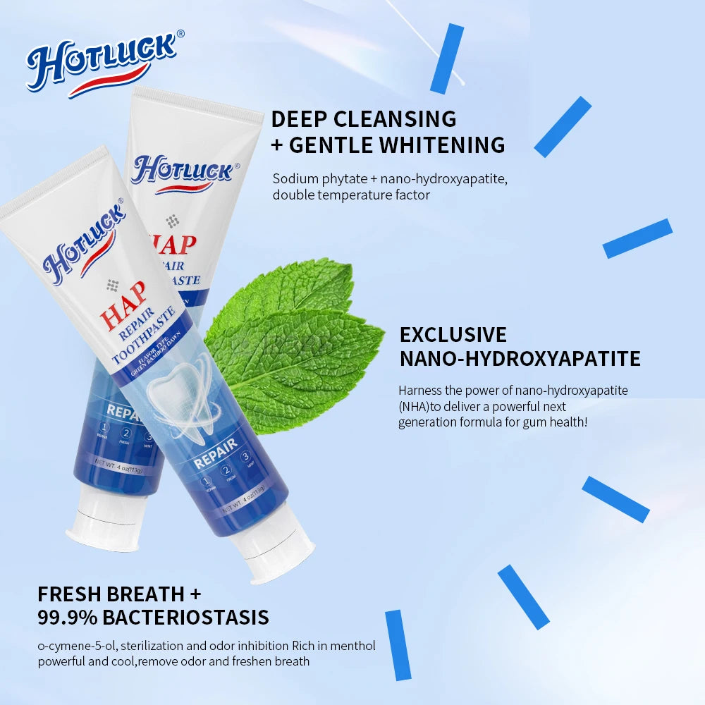 HAP Fluoride-Free Nano Hydroxyapatite Toothpaste for Sensitive Teeth