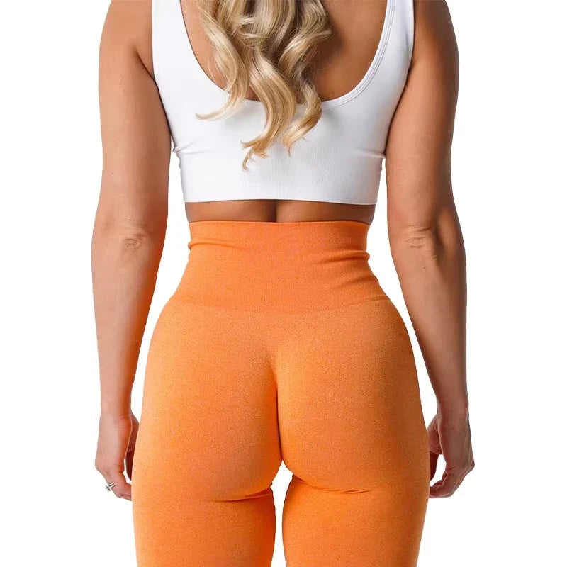 TKITK Crimson Seamless Leggings Spandex Shorts Woman Fitness Elastic Breathable Hip-lifting