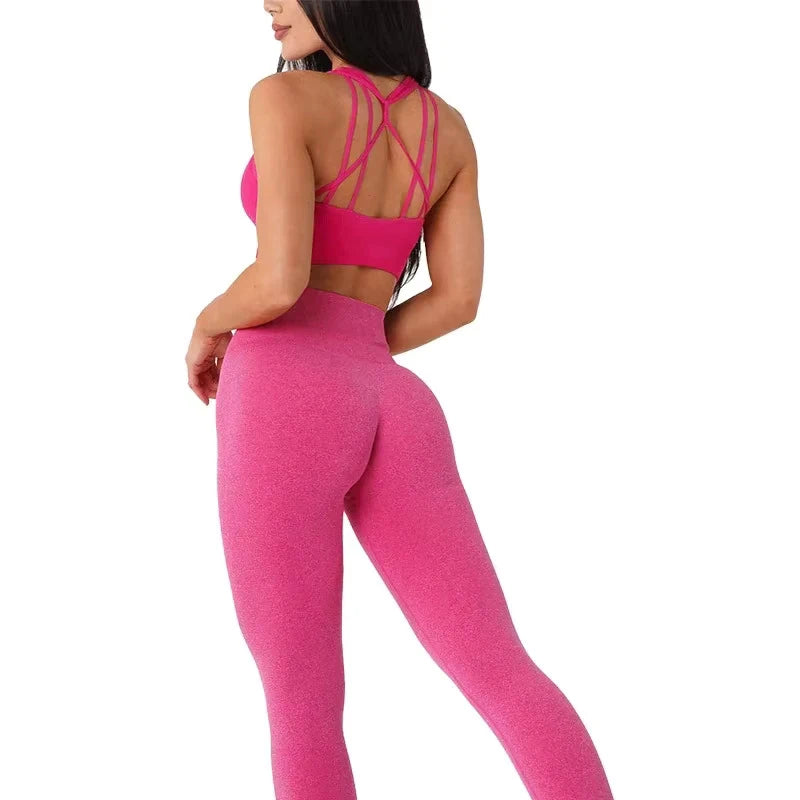 TKITK Periwinkle Seamless Leggings Spandex Shorts Woman Fitness Elastic Breathable Hip-lifting