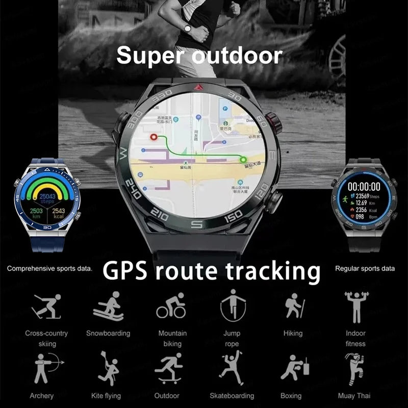 NFC Smartwatch Men Full Touch Screen Bluetooth Calling GPS