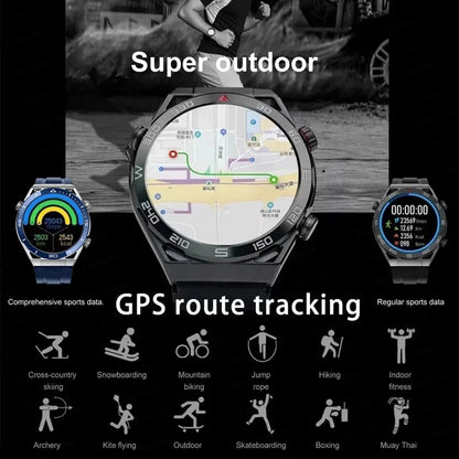 NFC Smartwatch Men Full Touch Screen Bluetooth Calling GPS