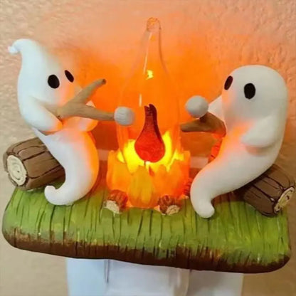 Cute Ghost Bonfire Night Light