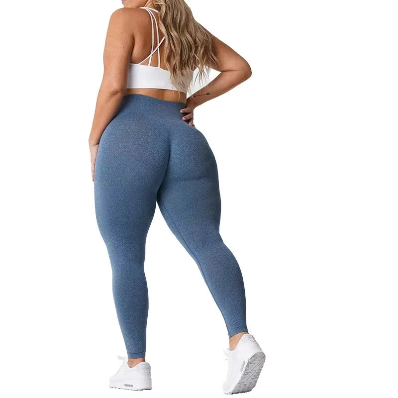 TKITK Coral Seamless Leggings Spandex Shorts Woman Fitness Elastic Breathable Hip-lifting Leisure Sports SpandexTights