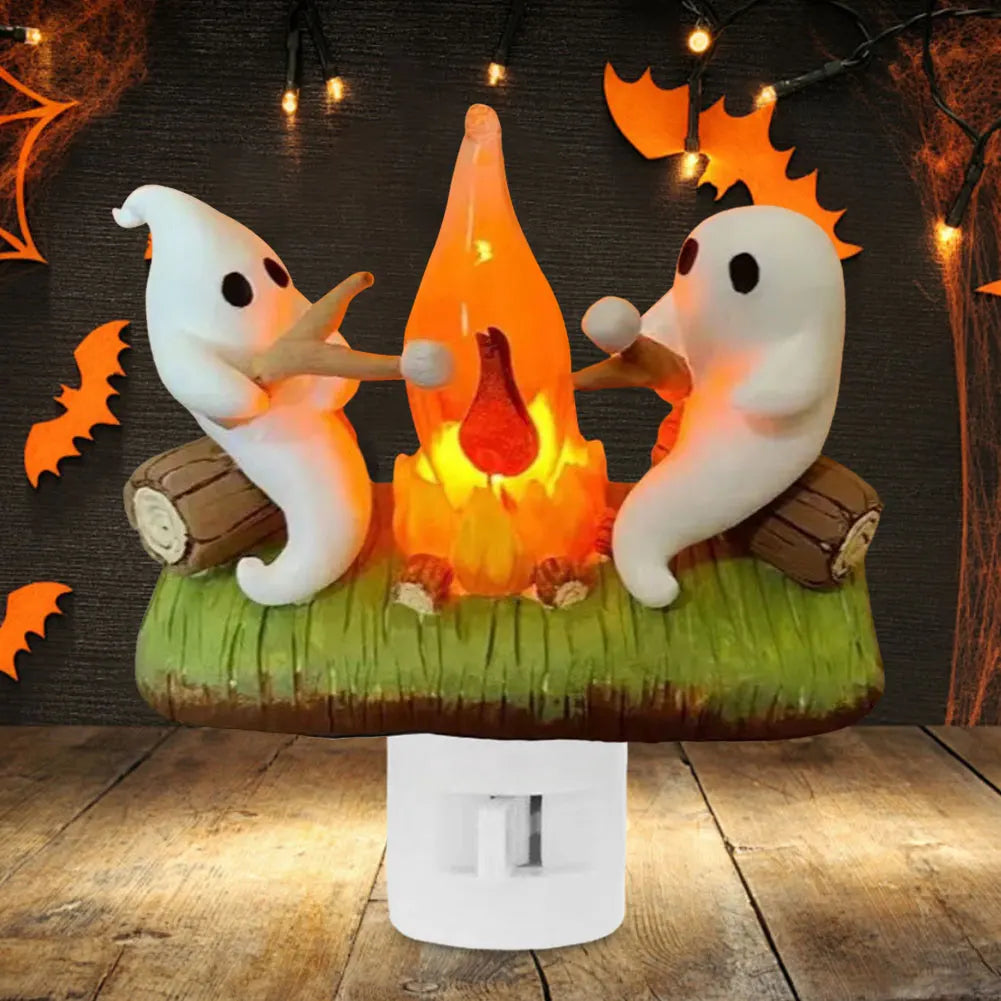 Cute Ghost Bonfire Night Light