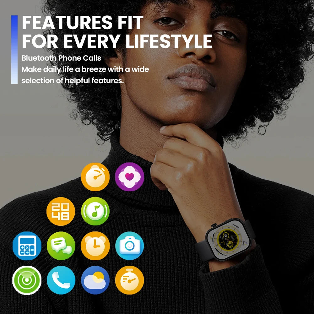 Voice Calling Smartwatch and Fitness Tracking