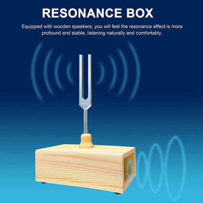 432 Hz Healing Tuning Fork with Resonance Box for Meditation